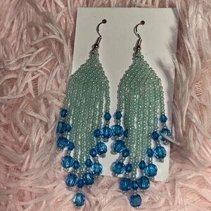Elegant Beaded Dangle Earrings